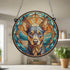 Miniature Pinscher Stained Glass Effect Suncatcher
